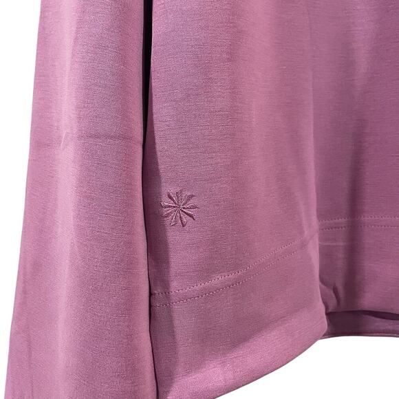 NWT Athleta Purple Lilac Seasoft Crewneck Sweatshirt Size M - Picture 10 of 11